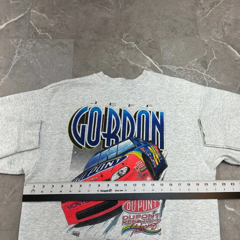 90s Vintage Nascar Jeff Gordon Sweatshirt Mens Large Racing Pullover Crewneck